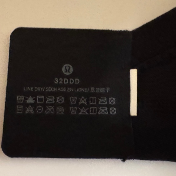 Brand New Black Lululemon Run Times Sports Bra 32DDD - Picture 6 of 11